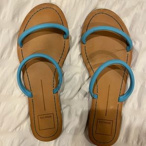 DOLCE VITA SIZE 9 BRIGHT BLUE SANDALS